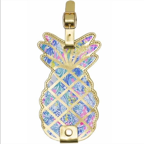 Lilly Pulitzer Handbags - NWT Lilly Pulitzer Pineapple Luggage Tag